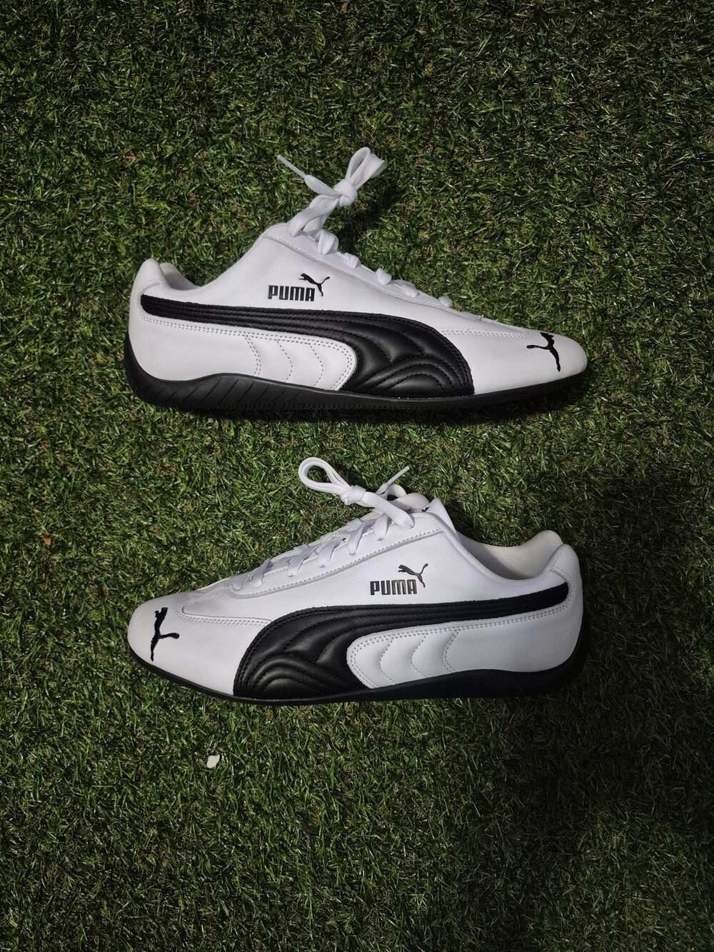 Puma Speedcat Full Leather Sneakers - White/Black